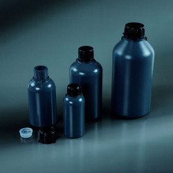 Емкость общелабораторного применения (бутыль) градуироанная, 1000 мл, серая, п/эт 