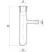 Пробирка с отводом ГФ 6.451.226-15