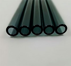 Трубка стеклянная черная, диаметр 12 мм, толщина стенки 2 мм, длина 1500 мм