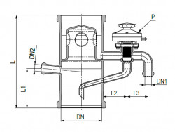 Головка со встроенным пневматическим клапаном, DN PZ 80