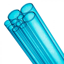 Трубка стеклянная голубая, диаметр 8 мм, толщина стенки 1,5 мм, длина 1500 мм