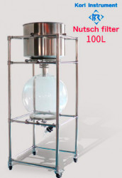 Вакуумный стеклянный нутч-фильтр ZF-100L (сталь SS 316)