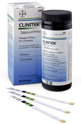 Полоски к анализатору Clinitek, Bayer (аналог Multistix SG) и Uriscreen (полоски индикаторные)
