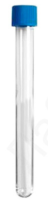 Пробирка цилиндрическая с винтовой крышкой, 15 мл, без делений, н/стерил., полистирол, уп. 100 шт.