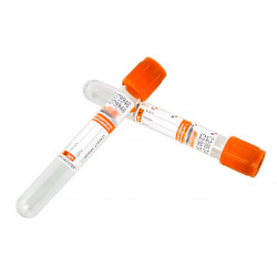 Пробирки для забора крови на б/х анализ вакуумные с активатором свертывания 13*100 мм, 6мл, уп.100