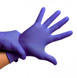 Перчатки нитриловые Safe&Care L (8-9) эластичные фиолетовые нестер., неопудр., 100 пар