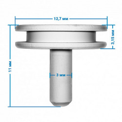 Стандартный столик образцов 12,7 мм (диаметр)*11 мм (высота), 8 мм (высота ножки) 100 шт/уп
