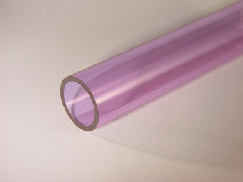 Трубка стеклянная пурпурная, диаметр 12 мм, толщина стенки 2 мм, длина 1220 мм