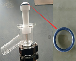 Уплотнительное кольцо (PTFE с покрытием FPM) для нижнего сливного клапана для реактора на 150 литров 