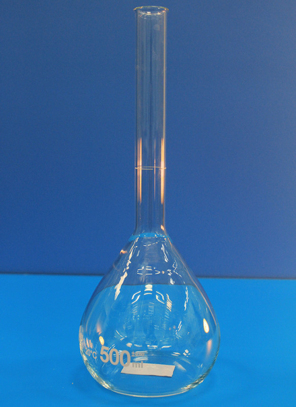 Колба мерная, 500 мл, без пробки – купить в Москве по цене 3119 рублей ...