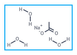 Натрий уксуснокислый 3-водный чда, имп. (натрий ацетат тригидрат), фасовка 1 кг