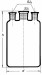 Бутыль Вульфа с 3 горловинами, 500 мл (Склянка-аспиратор)