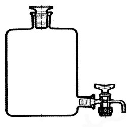 Бутыль Вульфа с краном, 10000 мл (Склянка-аспиратор)