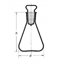 Колба йодная с пробкой, 50 мл