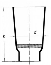 Тигель фильтрующий, 35 мл. S4/30*60, конической формы, тип Гуча, с пластиной