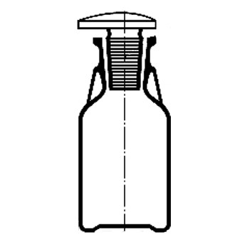 Капельница светлая, 50 мл, с пробкой