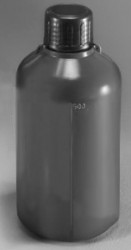 Емкость для общелабораторного применения (бутылка) град.,1000 мл, с узким горлом, цвет серый, п/эт