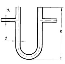 Трубка соединительная U-образная d1-6мм, d-10, L-80мм