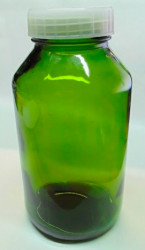 Банка БНВ-1000, зеленое стекло, литровая