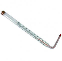 Термометр СП-2У №1 (0...+50) в. ч. 220, н. ч. 210, ц. д. 1, специальный угловой жидкостной