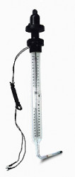 Термометр ТПК-М У №2 (-35...+70) в.ч. 355, н.ч. 201, электроконтактный, угловой ртутный