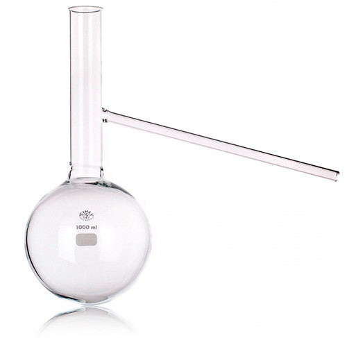 Колба фракционная, 50 мл, с боковым отводом в средней части горловины ...