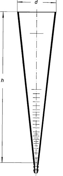 Воронка Имхоффа (конус седиментационный) , 1000 мл, сквозная