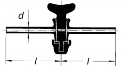 Кран одноходовой, 2 мм, тефлоновый вентиль, отводы длиной 8х1,5 мм 