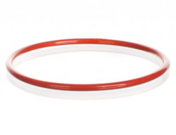 Красное силиконовое уплотнительное кольцо с покрытием ФЭП, DN60