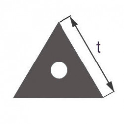 Капиллярная профильная трубка треугольного сечения Simax, длина стороны 9 мм